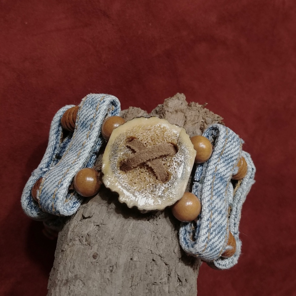 Handmade Denim Bracelet